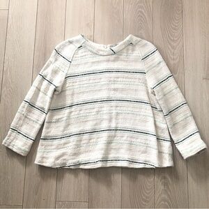 Paul & Joe Sister Woven 3/4 Long Sleeve Top in Cream Size S